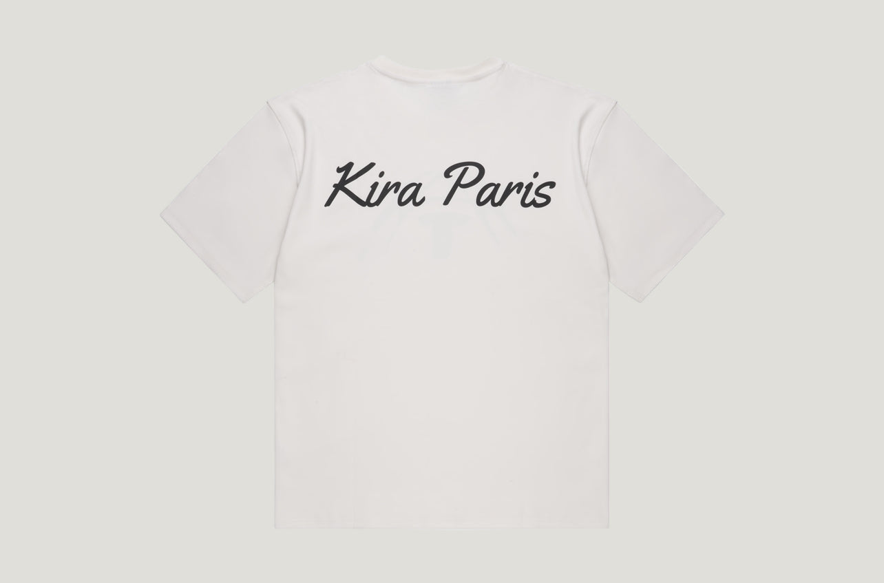KIRA WHITE JERSEY T-SHIRT